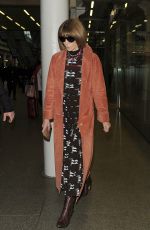 ANNA WINTOUR Arrives Back in London 03/04/2020