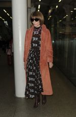 ANNA WINTOUR Arrives Back in London 03/04/2020