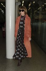 ANNA WINTOUR Arrives Back in London 03/04/2020