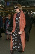 ANNA WINTOUR Arrives Back in London 03/04/2020