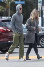 ANNABELLE WALLIS and Chris Pine Out in Los Feliz 03/24/2020