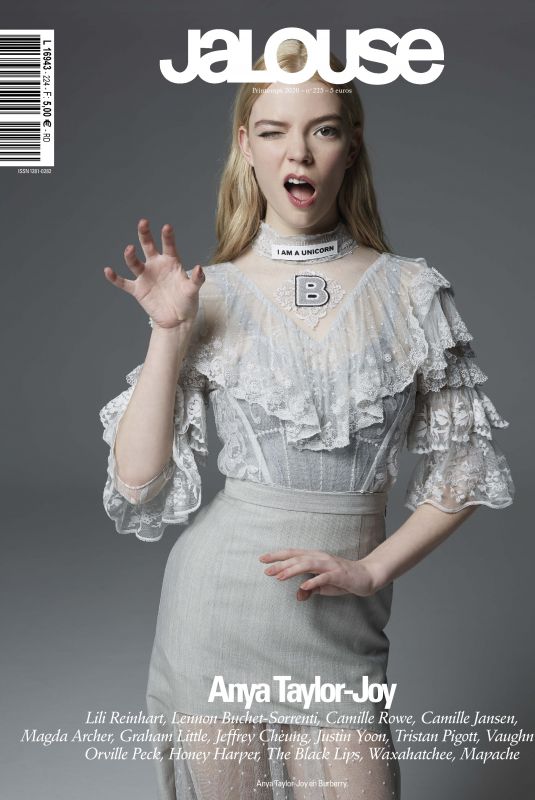 ANYA TAYLOR-JOY in Jalouse Magazine, France Spring 2020