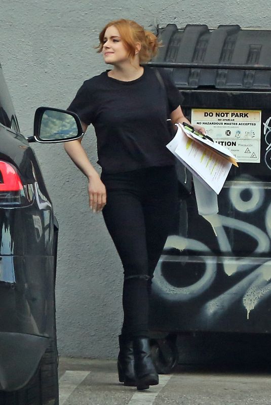 ARIEL WINTER Leaves a Studio in Los Angeles 03/24/2020