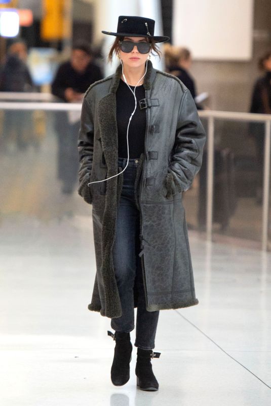 ASHLEY BENSON at JFK Airport in New York 03/05/2020