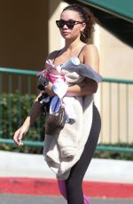 ASHLEY MOORE Leaves Hot Pilates Class in Los Angeles 03/02/2020