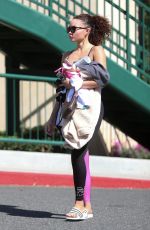 ASHLEY MOORE Leaves Hot Pilates Class in Los Angeles 03/02/2020