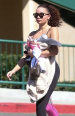 ASHLEY MOORE Leaves Hot Pilates Class in Los Angeles 03/02/2020