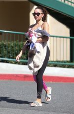 ASHLEY MOORE Leaves Hot Pilates Class in Los Angeles 03/02/2020