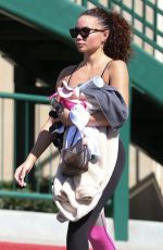 ASHLEY MOORE Leaves Hot Pilates Class in Los Angeles 03/02/2020