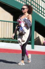 ASHLEY MOORE Leaves Hot Pilates Class in Los Angeles 03/02/2020