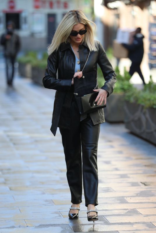 ASHLEY ROBERTS Arrives at Global Radio in London 03/24/2020