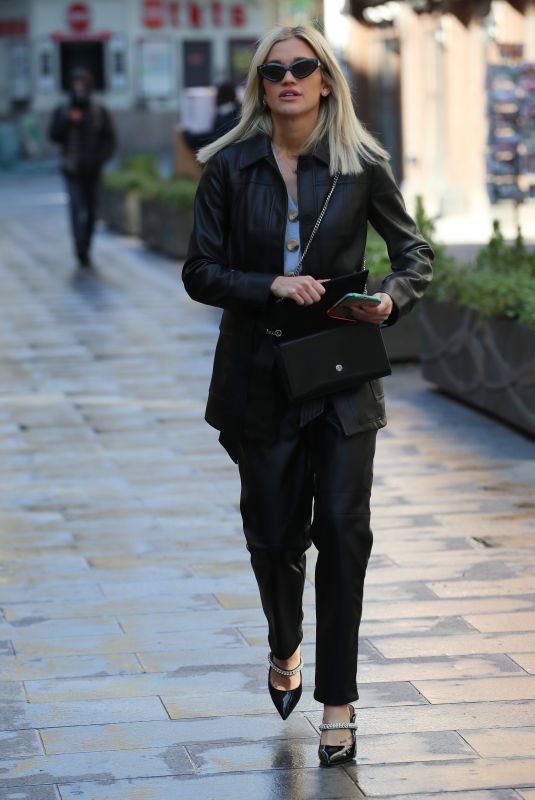 ASHLEY ROBERTS Arrives at Global Studios in London 03/23/2020