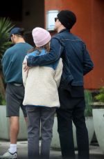 ASHLEY TISDALE and Christopher French Out in Los Angeles 03/20/2020