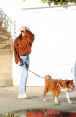 AUBREY PLAZA and Jeff Baena Out with Their Dogs in Los Angeles 03/26/2020