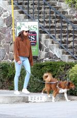 AUBREY PLAZA and Jeff Baena Out with Their Dogs in Los Angeles 03/26/2020