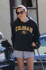 AUBREY PLAZA Out with Her Dogs in Los Angeles 03/24/2020