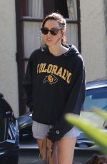 AUBREY PLAZA Out with Her Dogs in Los Angeles 03/24/2020