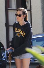 AUBREY PLAZA Out with Her Dogs in Los Angeles 03/24/2020
