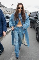 BELLA HADID Arrives at Balenciaga Fashion Show in Paris 03/01/2020