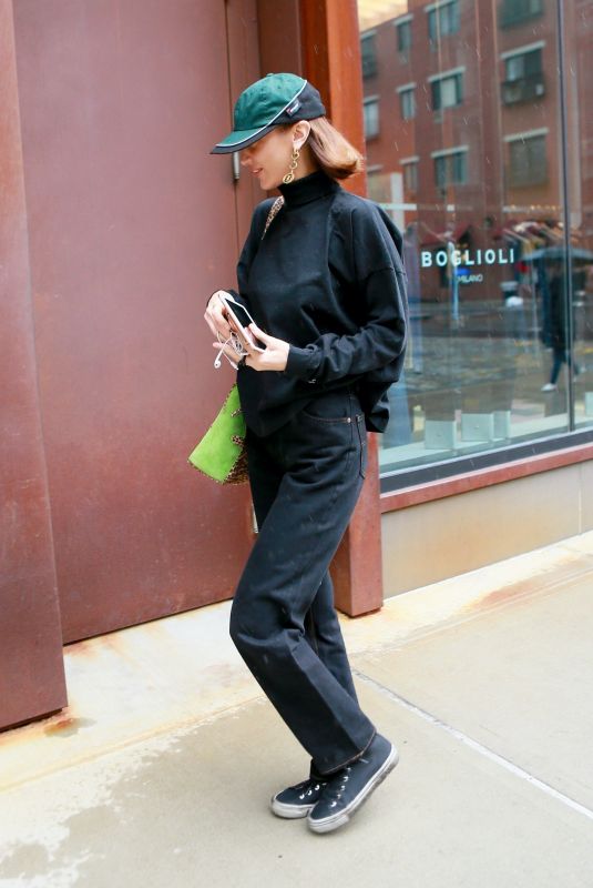 BELLA HADID Arrives at Gigi