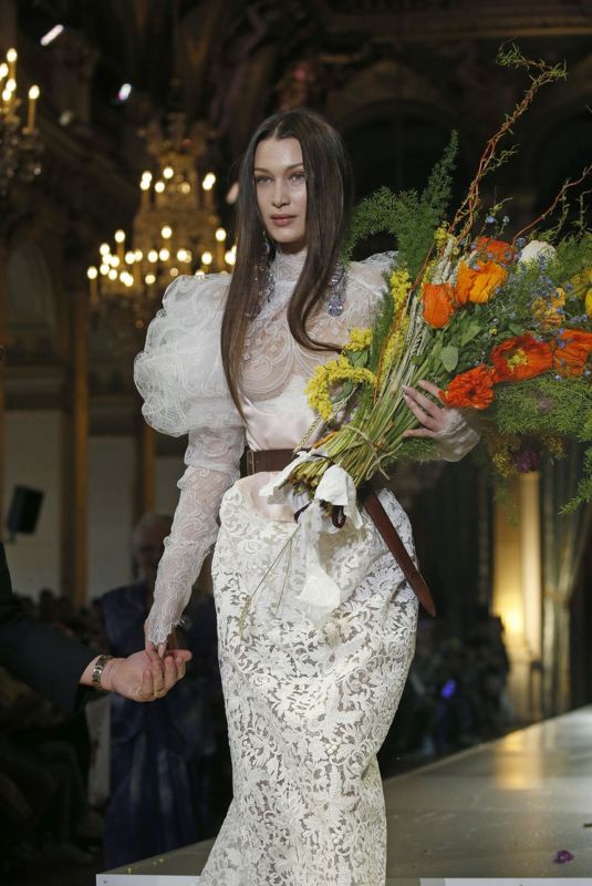 BELLA HADID at Vienne Westwood Runway Show at Paris Fashion Week 02/29/2020