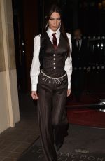 BELLA HADID Heading to Vivienne Westwood Party in Paris 02/29/2020