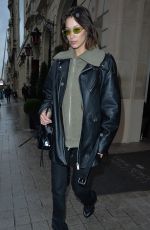 BELLA HADID Leaves Her Hotel in Paris 03/02/2020