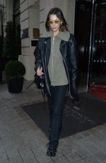 BELLA HADID Leaves Her Hotel in Paris 03/02/2020