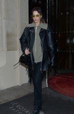 BELLA HADID Leaves Her Hotel in Paris 03/02/2020