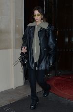 BELLA HADID Leaves Her Hotel in Paris 03/02/2020