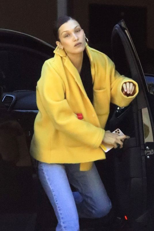 BELLA HADID Out Grab Food for Lunch in Los Angeles 03/27/2020
