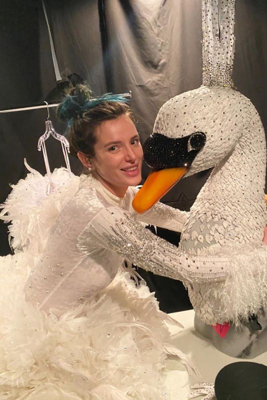 BELLA THORNE in Swan Costume - Instagram Photos 03/20/2020