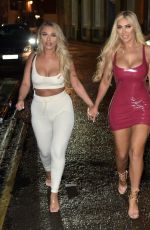 BETHAN KERSHAW, SOPHIE KASAEI and CHLOE FERRY Night Out in Newcastle 02/29/2020