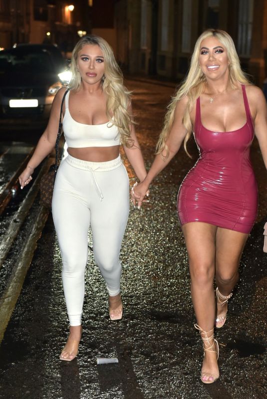 BETHAN KERSHAW, SOPHIE KASAEI and CHLOE FERRY Night Out in Newcastle 02/29/2020
