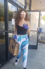 BLANCA BLANCO Wearing Latex Gloves as She Shopping for Vitamins in Los Angeles 03/26/2020