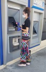 BLANCA BLANCO Wears Mask While Going for Takeout Pizza 03/21/2020
