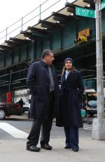 BRIDGET MOYNAHAN on the Set of Blue Bloods in The Bronx 03/06/2020