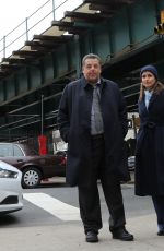 BRIDGET MOYNAHAN on the Set of Blue Bloods in The Bronx 03/06/2020