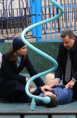 BRIDGET MOYNAHAN on the Set of Blue Bloods in The Bronx 03/06/2020