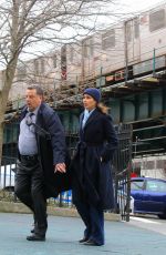 BRIDGET MOYNAHAN on the Set of Blue Bloods in The Bronx 03/06/2020