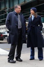 BRIDGET MOYNAHAN on the Set of Blue Bloods in The Bronx 03/06/2020