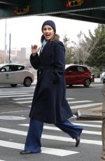 BRIDGET MOYNAHAN on the Set of Blue Bloods in The Bronx 03/06/2020