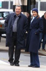 BRIDGET MOYNAHAN on the Set of Blue Bloods in The Bronx 03/06/2020