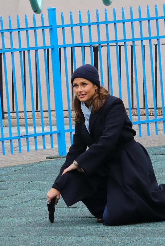 BRIDGET MOYNAHAN on the Set of Blue Bloods in The Bronx 03/06/2020