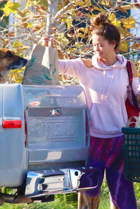 BROOKE BURKE Shopping for Flowers and Groceries Out in Malibu 03/223/2020