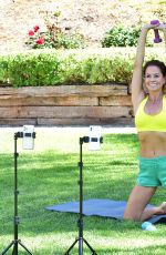 BROOKE BURKE Takes Out Garbage Before Going a Live Yoga Class in Malibu 03/21/2020