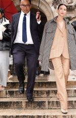 CAITRIONA BALFE Leaves Stella McCartney Show at Paris Fashion Week 03/02/2020