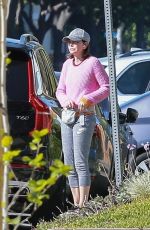 CALISTA FLOCKHART Out with Her Dogs in Los Angeles 03/30/2020