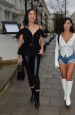 CALLY JANE BEECH in Denim Shorts Out in London 03/15/2020