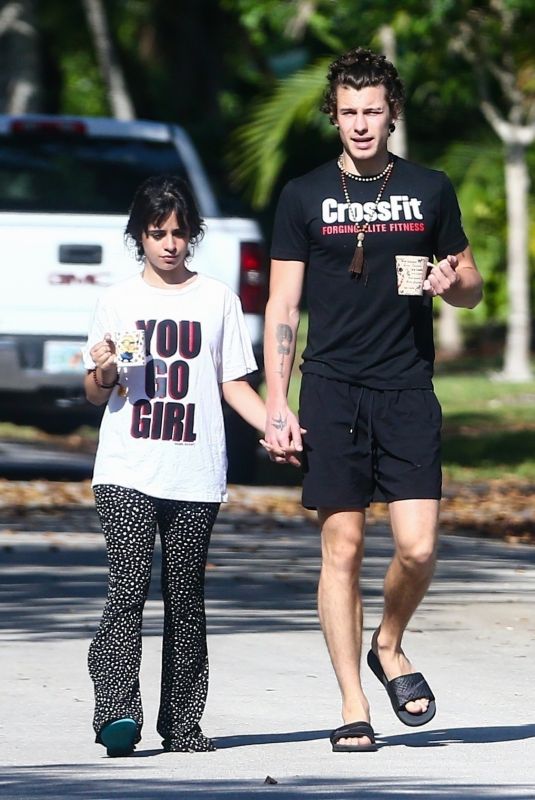 CAMILA CABELLO and Shawn Mendes Out in Coral Gables 03/27/2020
